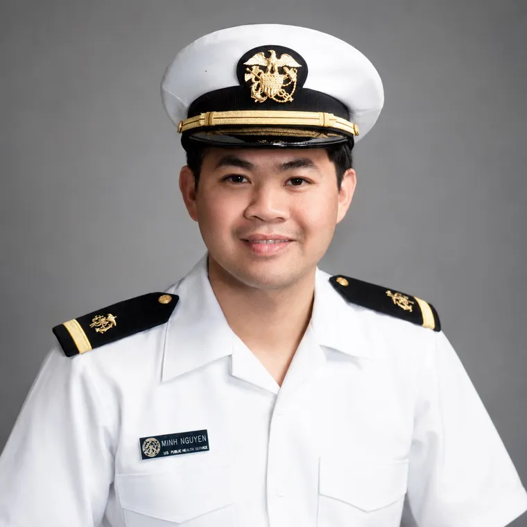 Dr. Minh Nguyen in his U.S. Public Health Service uniform